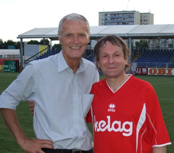 Trainer Willi Kaipel und Libero Georg Bydlinski (2007)