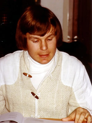 Georg Bydlinski bei einer seiner ersten Lesungen (1979)