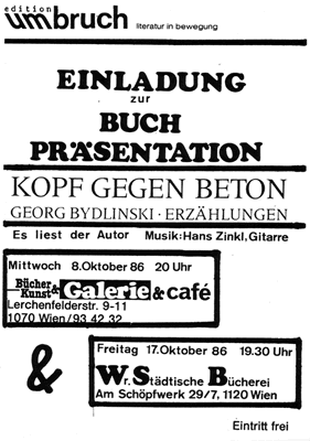 Einladung "Kopf gegen Beton"